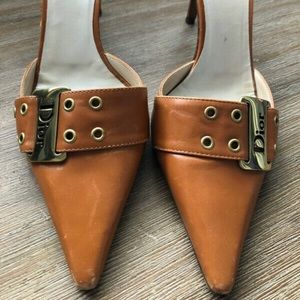 Vintage Dior mule heels